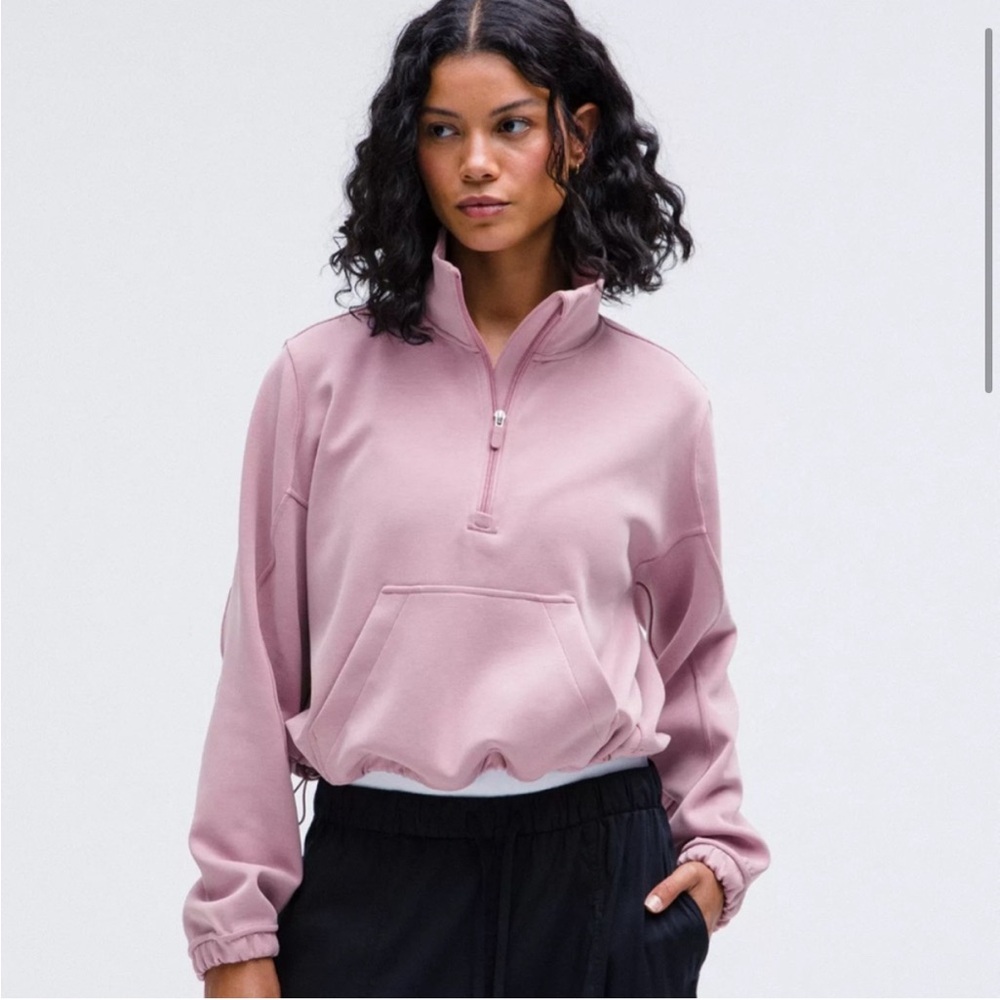 Lululemon Brushed Softstreme Half Zip - Blush Rose SOLD OUT COLOR